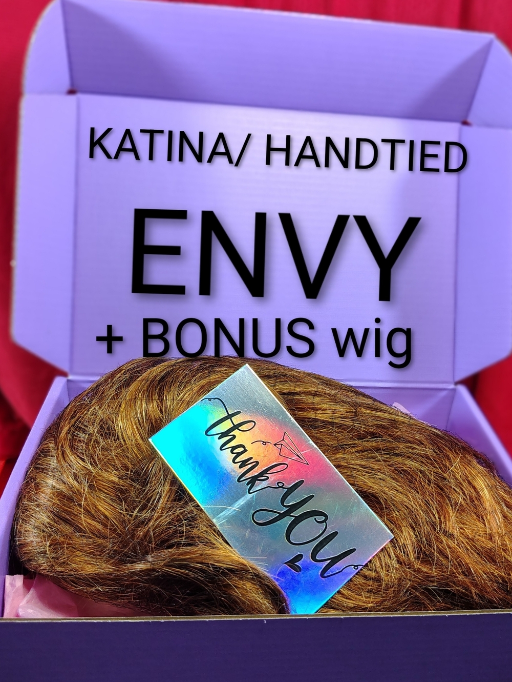 Envy Short Layered Wig in Light Auburn Katina.